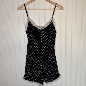 Victoria's Secret romper pajamas polka dot size S